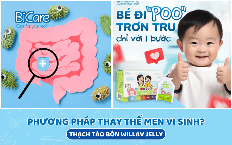 Thạch táo bón Wilav Jelly có thể thay thế men vi sinh không?